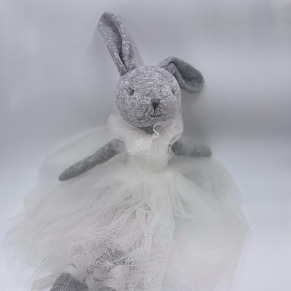 Handmade Bunny Ballerina Plush Doll
